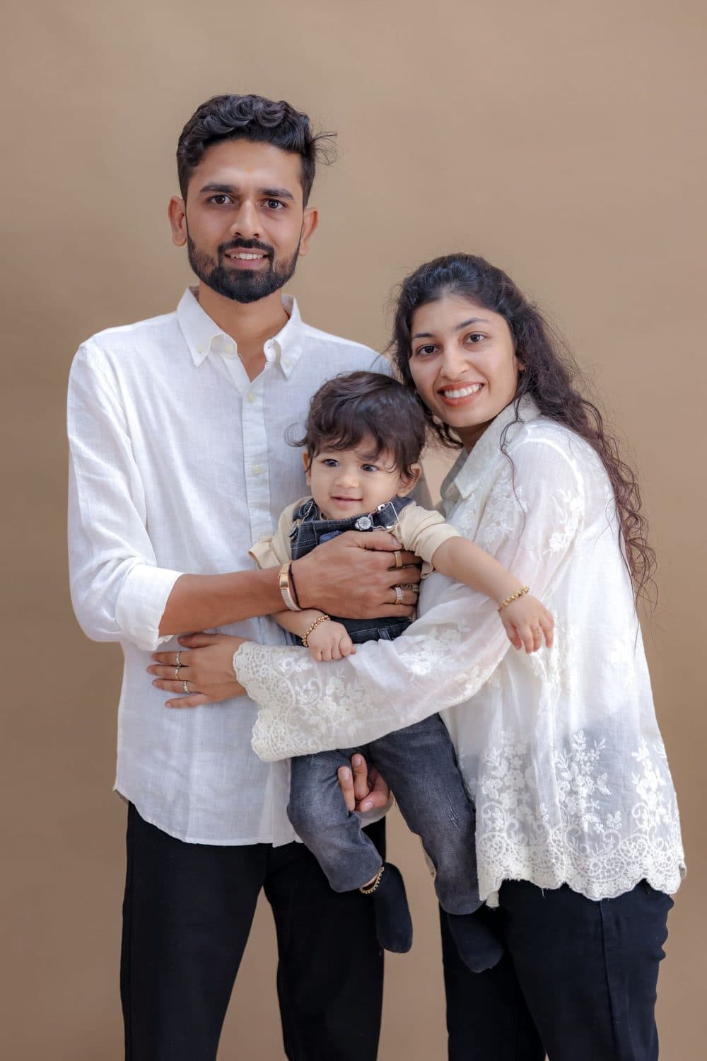 A happy young family